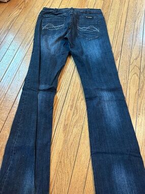 Cowgirl Tuff Dark Blue Flare Jeans